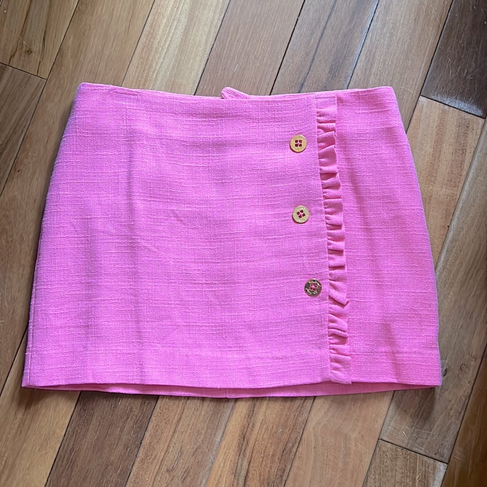 Lily Pulitzer tweed mini skirt